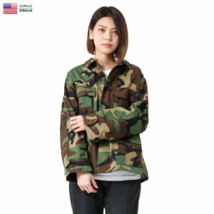 実物 新品 米軍 BDU WOODLAND CAMO ジャケット 後期型 リップストップ【Cx】【I】｜レディース アウター シャツジャケット ミリタリージ