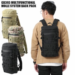 新品 GB393 多機能 MOLLE SYSTEM バックパック / メンズ レディース アウトドア 通勤 通学 旅行 ミリタリーバッグ リュックサック バック