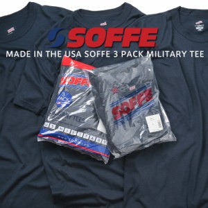 メンズ Tシャツ / MADE IN USA SOFFE製 新品デッドストック 米軍使用 U.S. NAVY Tシャツ 3PACKS【Sx】【T】 / レディース パックTEE 半袖