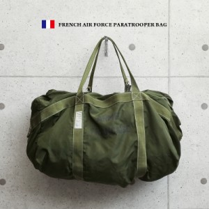 ミリタリー バッグ / 希少 実物 フランス軍 AIR FORCE PARATROOPER パラシュートバッグ USED【Cx】【I】｜メンズ レディース ミリタリー