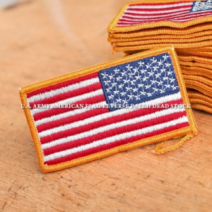 実物 新品 デッドストック 米軍 アメリカ国旗 リバースパッチ（ワッペン）【Cx】【I】