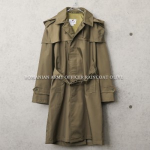 実物 USED ルーマニア軍 オフィサー レインコート OLIVE【Cx】【I】