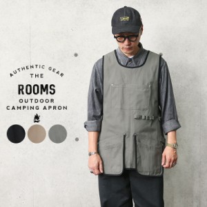 ROOMS ルームス K123 アウトドア キャンピング エプロン【Sx】【T】｜アウトドアエプロン ミリタリー ワーク かっこいい おしゃれ 男性用