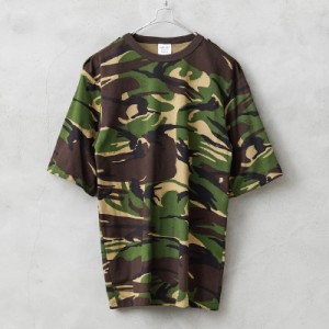 実物 新品 デッドストック ルーマニア軍 M2002 半袖 Tシャツ DPMカモ【Cx】【I】｜ミリタリー カットソー メンズ トップス 軍モノ 軍放出