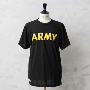 実物 USED 米軍 U.S.ARMY ブラック トレーニングTシャツ【Cx】【I】｜メンズ トップス インナー クルーネック 半袖 速乾 ゆったり かっこ