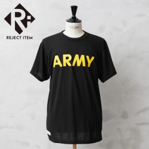 リジェクト 訳あり品 実物 USED 米軍 U.S.ARMY ブラック トレーニングTシャツ【Cx】【I】