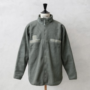 実物 USED 米軍 EWOL FIRE RESISTANT POLARTEC（ポーラテック）フリースジャケット FOLIAGE【Cx】【I】｜ミリタリー アウター 難燃 焚火 