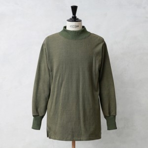 実物 USED ハンガリー軍 1960〜70’s VINTAGE モックネック RIB スウェットシャツ【I】【Cx】｜ミリタリー トップス メンズ 長袖 トレー