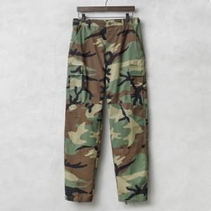 実物 新品 デッドストック 米軍 BDU WOODLAND CAMO カーゴパンツ【Cx】【I】｜ミリタリーパンツ メンズ 迷彩 カモフラ ダンス リップスト