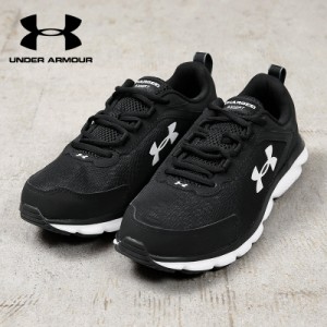 UNDER ARMOUR アンダーアーマー 3024857-001 Charged Assert 9 Wide 4E ランニングシューズ BLACK×WHITE【Cx】【I】｜メンズ スニーカー