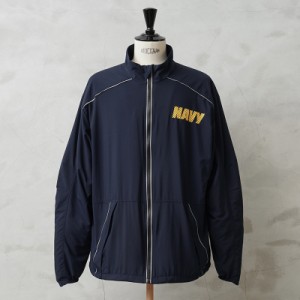 実物 新品 デッドストック 米軍 米海軍 US NAVY Physical Fitness ランニング ジャケット【Cx】【I】｜メンズ アウター ジャージ トラッ