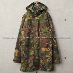 実物 USED オランダ軍 WATERPROOFライナー&ボアライナー付き フィールドパーカー【Cx】【I】