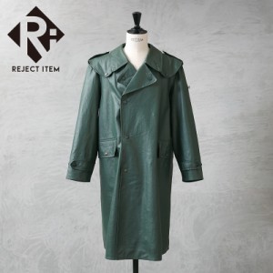 リジェクト 訳あり品 実物 USED スイス軍 PVCレザー レインコート【Cx】【I】