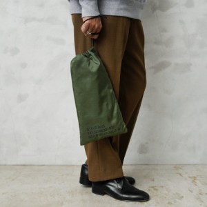 実物 新品 デッドストック 米軍 テントステークバッグ（STAKE BAG）【Cx】【I】｜ミリタリー ステンシル ナイロン スタッフバッグ 巾着袋