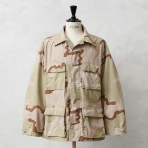 実物 USED 米軍 3カラーデザートカモ DCU ジャケット ノンリップ / 3C DESERT CAMO BDU【Cx】【I】｜メンズ アウター 大きいサイズ ミリ