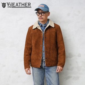Y’2 LEATHER ワイツーレザー WJ-02 STEER SUEDE（ステアスエード）LUNCH COAT ランチコート MADE IN JAPAN【Cx】【T】｜革ジャン 本革 