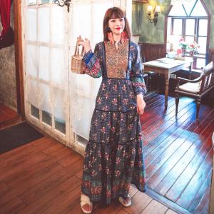 リゾート ワンピース 長袖 エスニックの通販 Au Pay マーケット