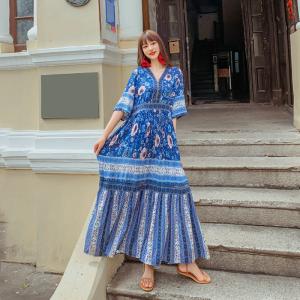 リゾート ワンピース 長袖 エスニックの通販 Au Pay マーケット