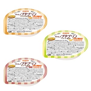 介護食品 デザート 3種セット 介護食 区分3 舌でつぶせる やわらか食 日清オイリオグループ プロキュアプチプリン 3種セット 40g×各1 カ