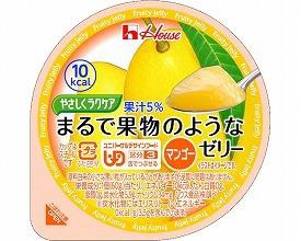 介護食品 デザート 介護食 区分3 舌でつぶせる やわらか食 低カロリー ハウス食品 やさしくラクケア まるで果物のようなゼリー マンゴー 