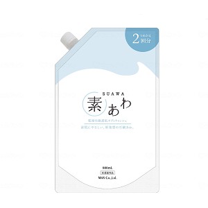 素あわ マイルドボディウォッシュ詰替2回分 800ml SAW-BP2 マックス (介護 入浴 ボディソープ) 介護用品