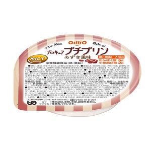 介護食品 デザート 介護食 区分3 舌でつぶせる やわらか食 日清オイリオグループ プロキュアプチプリン あずき風味 40g カップ入り 栄養