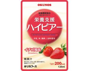 ホリカフーズ 栄養支援 ハイピアー イチゴ風味 125mL (介護食 ドリンク 栄養 補給食 流動食) 介護用品