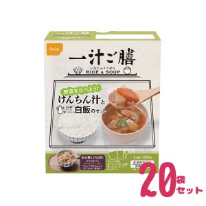 （代引き不可）一汁ご膳　けんちん汁 1食（270g）×20箱　尾西食品 備蓄食料 防災グッズ 非常食 災害食 防災食 保存食   避難グッズ