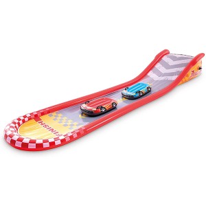 INTEX(インテックス) スライダー 水遊び レーシングファンスライド 561×119×76cm 57167 [日本正規品]| ビニールプール　滑り台 大型　