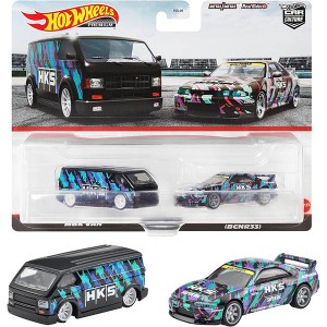 ホットウィール(Hot Wheels) プレミアム 2パック 日産スカイライン GT-R (BNCR33) / MBK バン