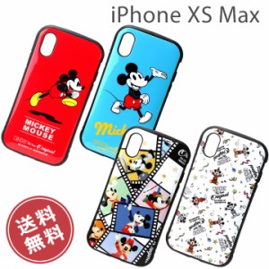 ディズニー iPhone XSMax 高品質 ハイブリッド タフ ケース カバー ミッキー iPhoneXSMax6.5 アイフォンXSMax 衝撃 振動 ストラップ 対応