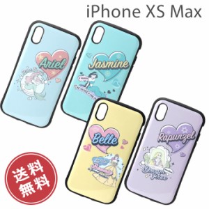 ディズニー iPhone XSMax 高品質 ハイブリッド タフ ケース カバー iPhoneXSMax6.5 アイフォンXSMax 衝撃 振動 ストラップ 対応 アリエル