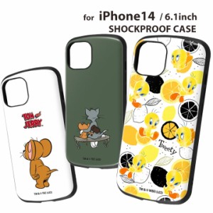 iPhone14 iPhone13 6.1インチ 耐衝撃ケース MiA カバー キャラクター アイフォン１４ トムとジェリー トゥイーティー ルーニーテューンズ