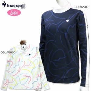 ルコックゴルフ Le coq sportif GOLF QGWWJB06 レディース 長袖シャツ モックネック 吸汗速乾 ストレッチ UV ゴルフウェア スポーツウェ