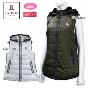 ランバン LANVIN VLW6552Y8N レディース 中綿ベスト フルジップ フード付き HEAT NAVI裏地 防寒 ゴルフウェア スポーツウェア 秋冬