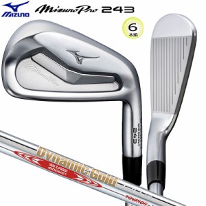 ミズノ(MIZUNO) Mizuno Pro 243 クロモリ・軟鉄「鍛造」アイアン 6本組 (#5-#9.PW) 右用 スチールシャフト