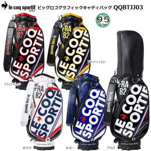 ルコック ゴルフ(le coq sportif GOLF) QQBTJJ03 9.5型(3.7kg) ビッグロゴ グラフィック キャディバッグ