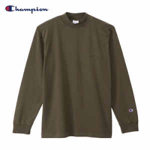 [先着100名様限定!20%OFFクーポン] champion モックネックロングスリーブTシャツ 21FW ベーシック チャンピオン(C3-S402)