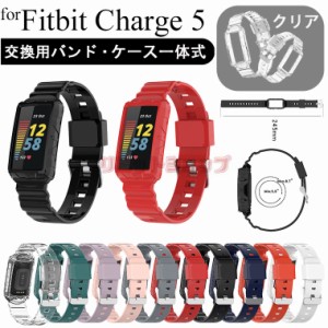 Fitbit Charge 6 バンド Fitbit Charge 5 4 3バンド 交換用 一体化 Charge 5 トラッカー 4 3 バンド クリア 透明 替えベルト Fitbit Char