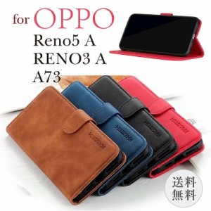 OPPO Reno5 A ケース カバー 手帳型 A73 ケース 手帳型  A54 5G Reno3 A ケース ストラップ オッポ リノ5 A レノ5A ケース Reno 3 aケー