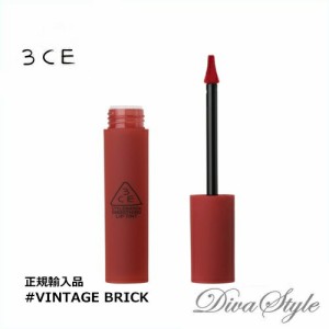 3CE　スリーコンセプトアイズ　スムージング リップティント #VINTAGE BRICK  4.1 g【正規輸入品】【人気コスメ】【韓流】【韓国コスメ】
