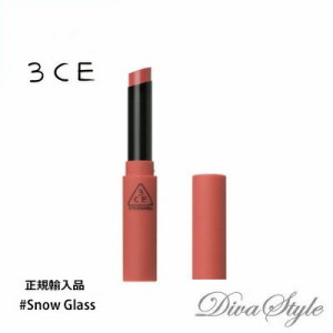 3CE　スリーコンセプトアイズ　スリムベルベットリップカラー #SNOW GLASS  3.2 g【正規輸入品】【人気コスメ】【韓流】【韓国コスメ】【