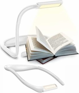 LED 読書灯 2way ライト 首掛け式 2in1 ネックライト ハンズフリー USB充電 無段階調光 270度