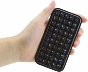 超小型Bluetoothワイヤレスキーボード ミニ 手のひらサイズ USB充電式 英語配列 49キー 静音 無線 ブルートゥースキーボード タブレット