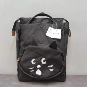 NE-NET ネネット リュックバッグ レジャー 刺繍ねこ リュックサック 鞄  にゃー Ne-net 収納 大容量 niya22