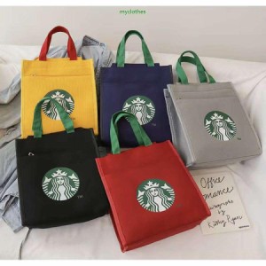 スターバックス STARBUCKS トートバッグ お買い物 エコバッグ 弁当バッグ 男女兼用 5色 sup05