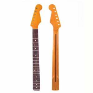 STストラトタイプ交換用ネック ギターパーツ ギターネック メイプル ローズウッド指板　MU1867