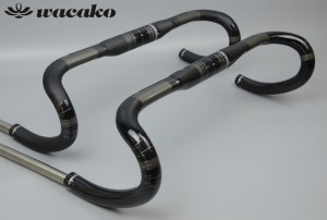 正規品wacakoハンドル フルカーボンドロップハンドル 自転車ハンドルバー ロードバイクハンドル wb004