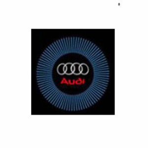 アウディ Audi 投影 LEDウェルカムライト カーテシランプ ドアロゴライト 車外装 カーアクセサリ [並行輸入品]