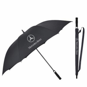 送料無料 ベンツ BENZ アンブレラ 長傘 雨傘 超撥水 紫外線遮蔽 UVカット 210T 梅雨対策 晴雨兼用 収納袋付き 車専用傘